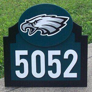 Philadelphia Eagles Address Sign for your home (with your address) New!
